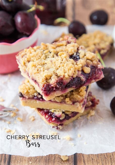 Cherry Streusel Bars - Easy Recipe - Somewhat Simple