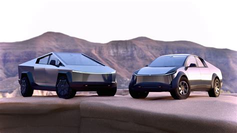 Tesla “Cybertruck Mini” rendered on Model Y template — it surprisingly works