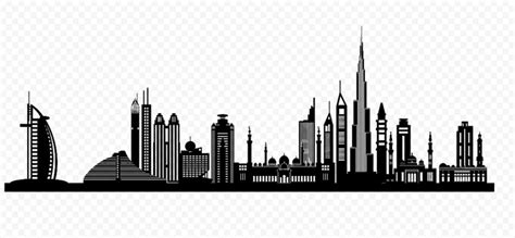 Dubai Skyline Building City Silhouette PNG | Citypng