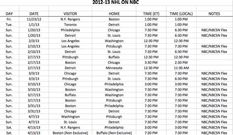 Winners, losers in NBC Sports 2012-13 NHL TV schedule - Yahoo Sports