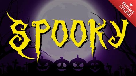 Spooky | Halloween Typeface | Text Effect Generator