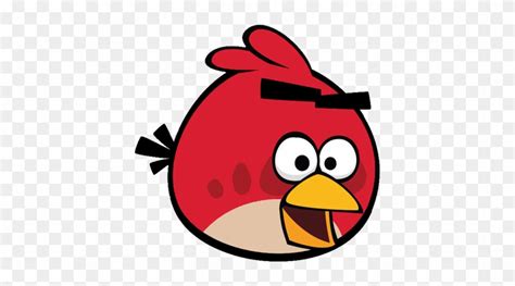 Angry Bird Red Bird - Happy Angry Birds Characters - Free Transparent PNG Clipart Images Download