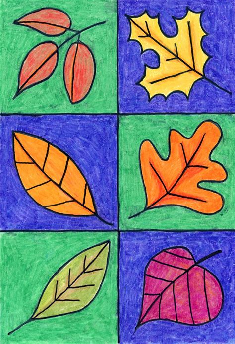 Autumn Leaves Art, Autumn Art, Leaf Drawing, Tree Drawing, Fall Leaf ...