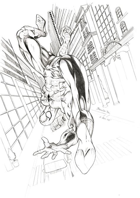 Web slinging spiderman by BrendanPark on DeviantArt