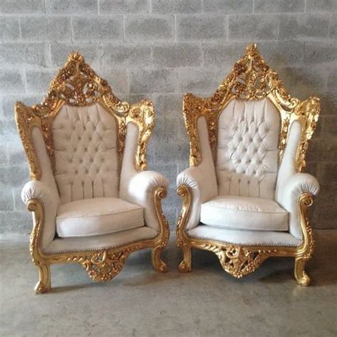 White & Gold Plating Italian Baroque Chairs at best price in Ahmedabad | ID: 12086419162