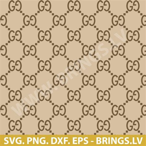 GUCCI SVG, Gucci Pattern SVG, GG SVG, DXF, PNG, EPS, Cut Files for Cricut and Silhouette ...