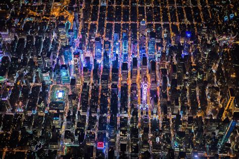 New York City, Times Square, USA, Night, City, Aerial view HD Wallpapers / Desktop and Mobile ...