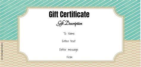 Printable Gift Certificates Templates Free