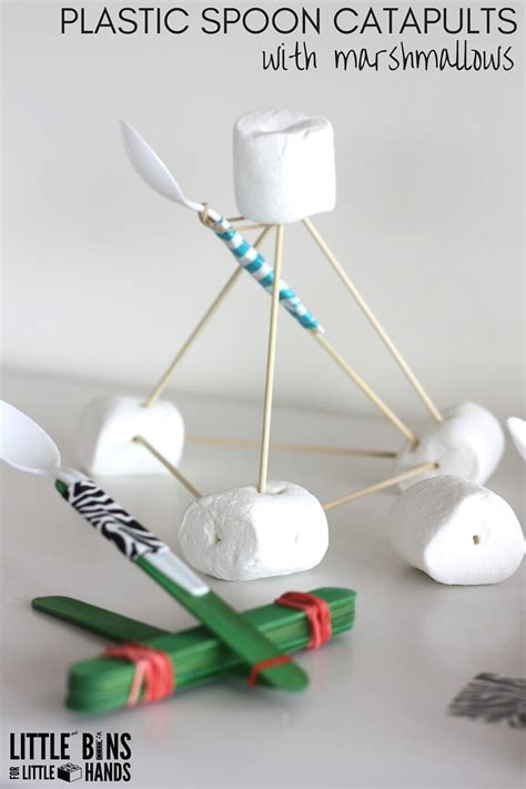 Marshmallow Catapult Activity for Kids STEM