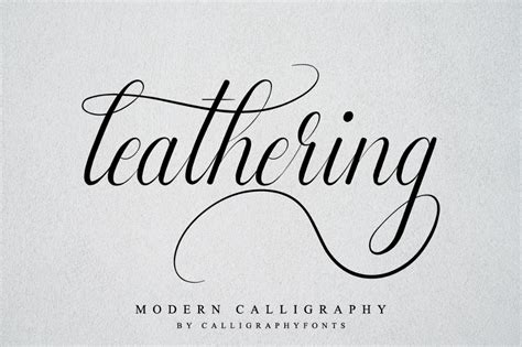 Leathering Font by CalligraphyFonts.net in 2022 | Modern calligraphy ...