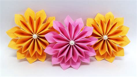 How To Make Origami Flowers Out Of A4 Paper | Best Flower Site