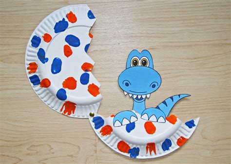 Baby Dinosaur Paper Plate Craft