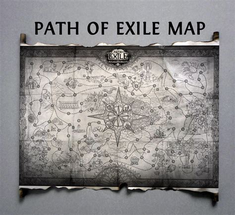 Path of Exile Map Atlas of Worlds Map HANDMADE SCROLL - Etsy