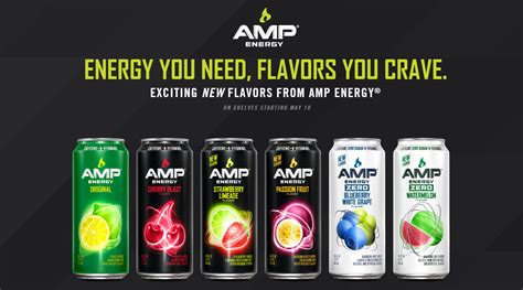 AMP Energy Introduces Four New Flavors