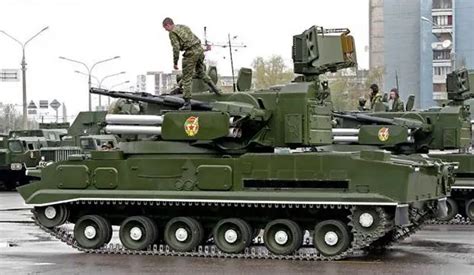 2S6 2S6M SA-19 Grison 9K22 9K22M Tunguska Tunguska-M self-propelled air defence cannon missile ...