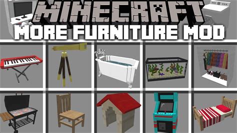 Minecraft HOUSE FURNITURE MOD / REBUILDING HOUSES SURVIVAL IN MINECRAFT !! Minecraft Mods - YouTube