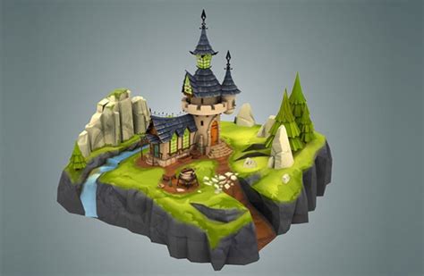 Create 6 Low Poly Rock 3D Environment Models in Blender