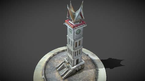 Jam Gadang - Big Clock - Download Free 3D model by dekahobby [3308f98] - Sketchfab