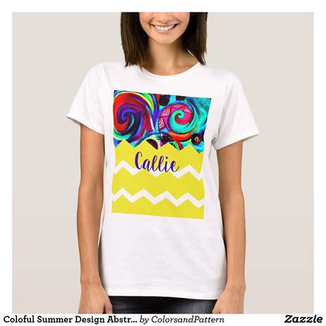 Colorful Summer Style T-Shirt | Zazzle.com | Summer fashion, Casual wardrobe, Summer design