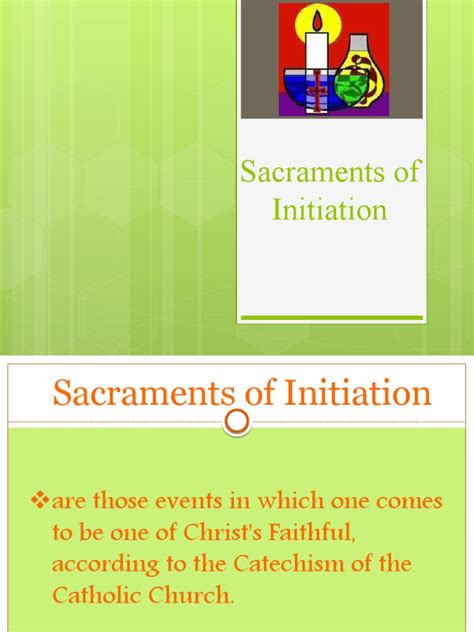 Sacraments of Initiation | PDF | Confirmation | Sacraments