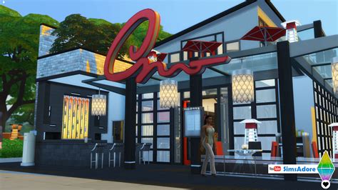 Mod The Sims - Modern Restaurant - small/medium restaurant - No CC