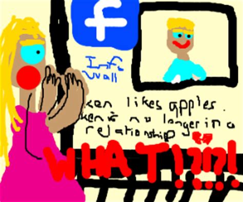 Barbie and Ken break up on Facebook - Drawception