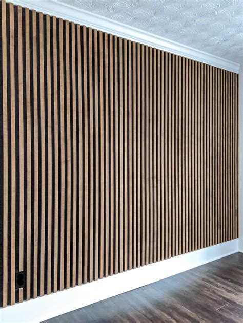 AFFORDABLE SLAT WALL – Simply Aligned Home | Wood slat wall, Slat wall ...