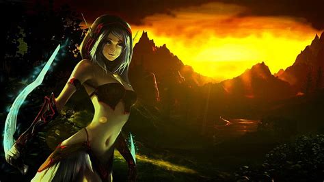 Night Elf Rogue WOW by Runnetty, world of warcraft rogue HD wallpaper | Pxfuel