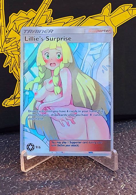 Custom Fan Made Orica Pokemon Card LILLIE'S SURPRISE Full | Etsy