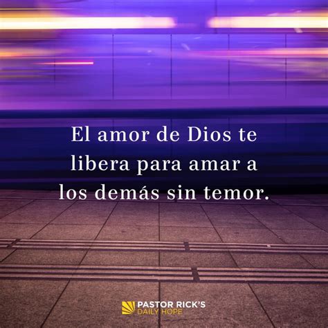 El Amor de Dios te Libera para Amar sin Miedo - Pastor Rick's Daily Hope