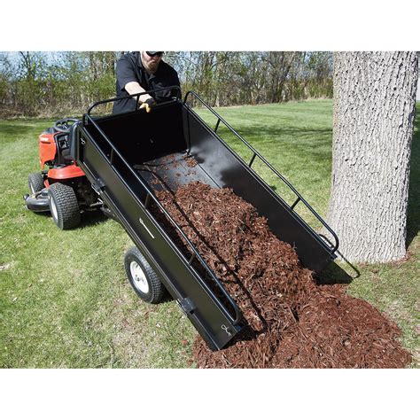 Strongway Steel Dump Cart 1,200-Lb. Capacity, 17 Cu. Ft. | Lawn Garden Utility Trailers | Hacks