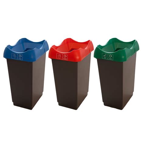 Waste Recycling Bins with Coloured Lids - ESE Direct