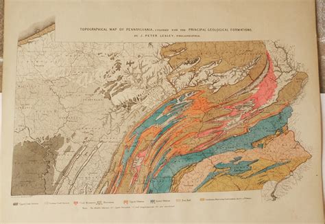 Geological Map of Pennsylvania (circa 1872) : r/GeologyMaps