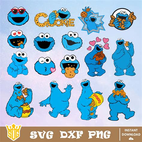 Cookie Monster Svg Sesame Street Svg Sesame Street Clipart Inspire ...