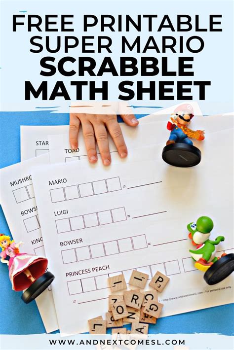 Mario Math Worksheets