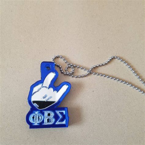 Phi Beta Sigma Mirror Hand Sign Dog Tag | Have You Seen It