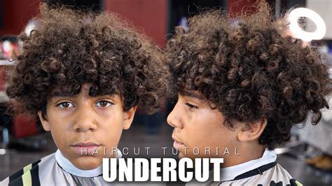 HAIRCUT TUTORIAL: UNDERCUT DROP FADE | CURLY TOP - YouTube