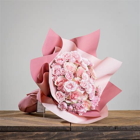 Pretty in Pink Wrap Bouquet by Steel Stem Floral