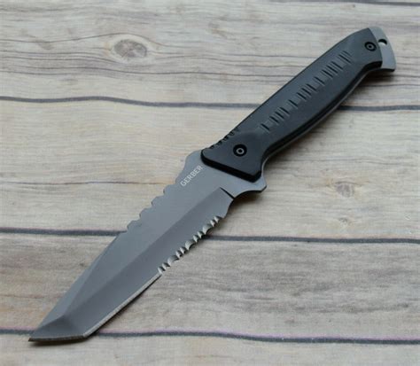 GERBER WARRANT FIXED BLADE HUNTING KNIFE FULL TANG WITH ACU CAMO SHEATH – BestBlades4Ever