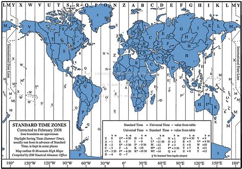 World Time Zone Map Printable - Printable Word Searches