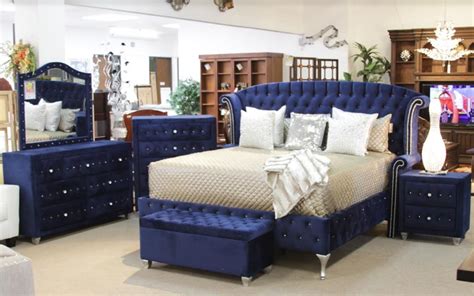 3433 BLUE BEDROOM SET