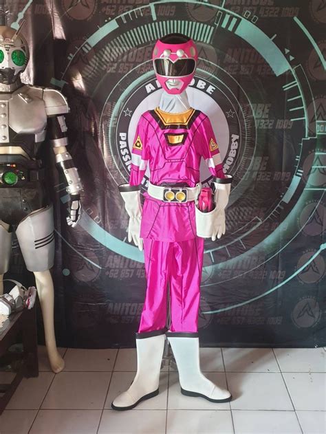 PINK TURBO Ranger Full Suits Costume of Power Rangers Rescue - Etsy