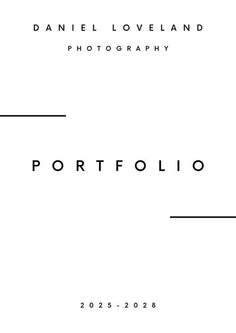 Graphic Design Portfolio Cover Page Examples