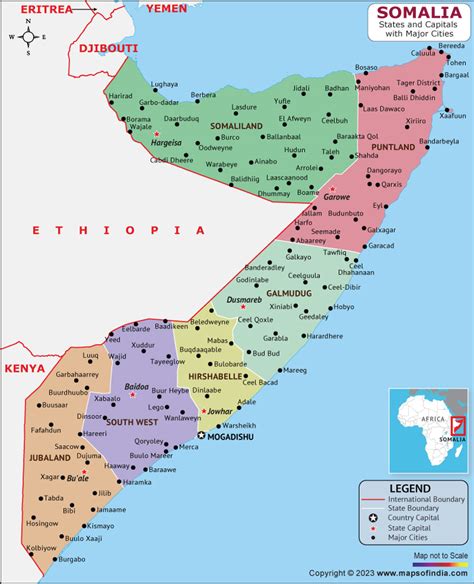 Map Of Somalia Mogadishu Travel Africa, 58% OFF