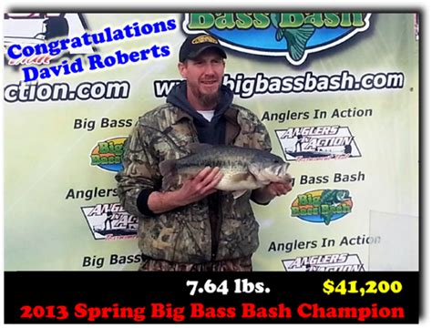 Big Bass Bash By The Numbers-Big Bass A Lot Of Cash - Bassing Bob