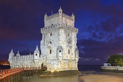 Belém Tower at Night | Lisbon | Pictures | Portugal in Global-Geography