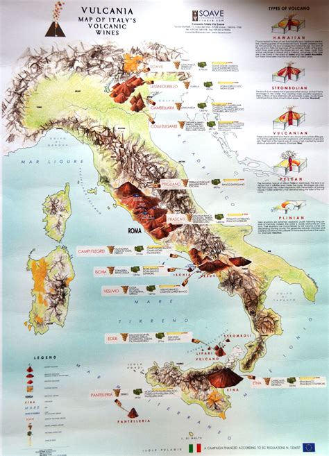 Volcanic wine regions of Italy | Italy map, Detailed map of italy, Italian wine