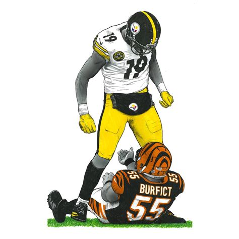 Colored pencil drawing of my favorite Steelers play! : r/steelers