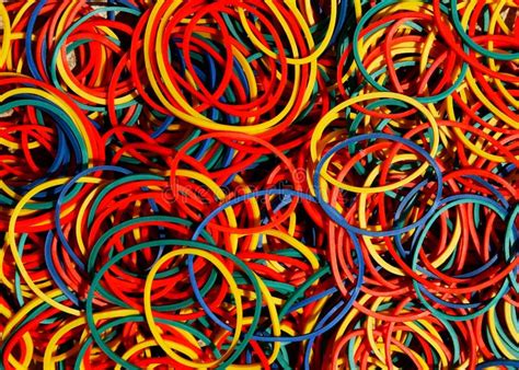 Colored rubber bands stock photo. Image of office, color - 791602