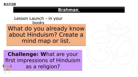 AQA RE (9-1) Hinduism Beliefs - Brahman | Teaching Resources